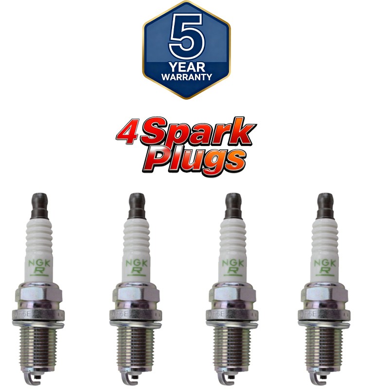 4PCS NGK V-Power BKR5E # 7938 Resistor Power Performance Spark Plug For Subaru