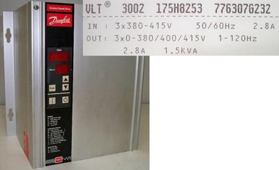 Frequenzumrichter DANFOSS VLT3002 175H8253 1,5 kVA Variable Speed Drive VLT3002