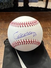 Ezequiel Duran Signed  Major League Baseball JSA Coa Rangers Autographed