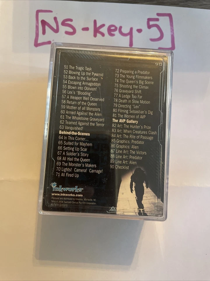 Alien vs Predator Base Set 90 Card Inkworks 2004 - Image 3 of 4