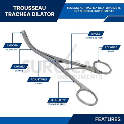 Dilatateur trachéal Laborde 3 branches 14cm