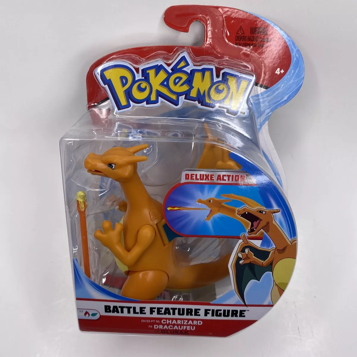 Brinquedo Boneco Charizard: Pokémon Battle Feature Figure Deluxe