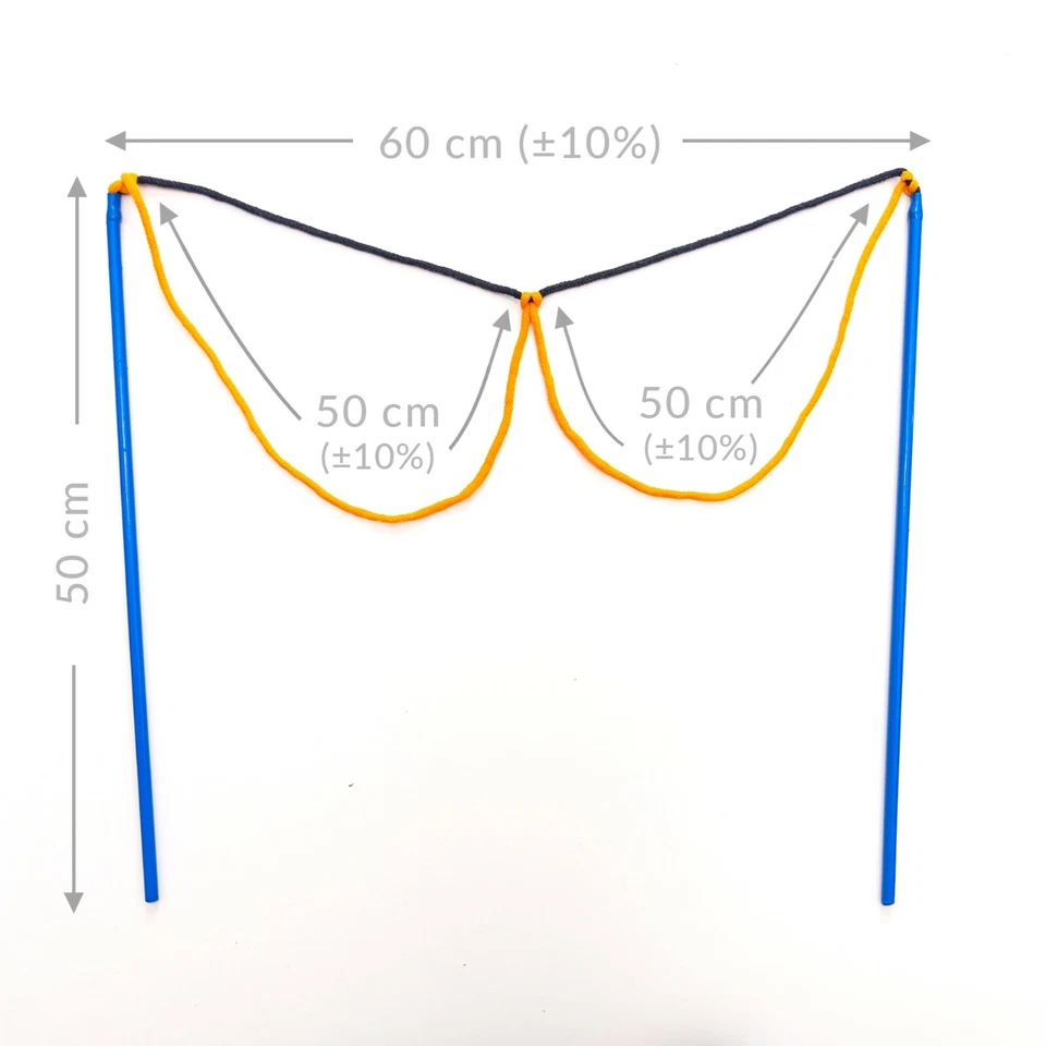 Stäbe für Seifenblasen Doppel + 5 Liter Seifenlösung RiesenSeifenblasen Kinder
