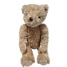 FAO Schwarz Teddy Bear Plush Beige 15" Stuffed Animal Toys R Us 11" Sitting 2011