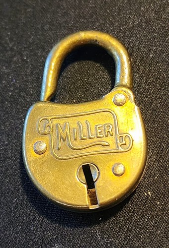 ANTIQUE VINTAGE MILLER LOCK CO. PADLOCK | eBay