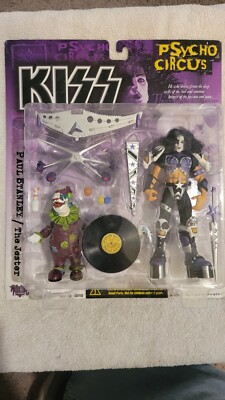 1998 McFarlane KISS Psycho Circus Paul Stanley Ultra Action Figure With Album