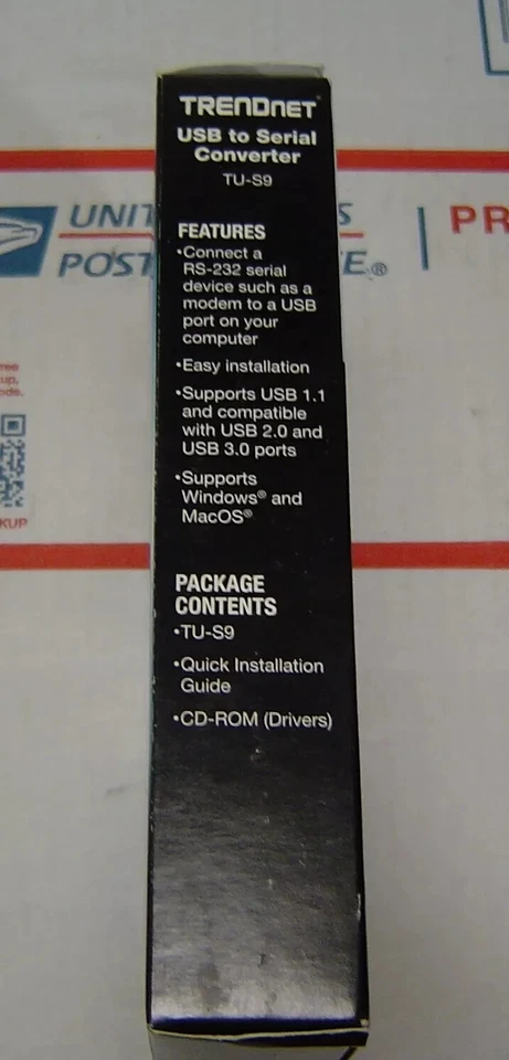 TRENDnet TU-S9 USB to Serial Converter USB to RS-232 Male DB9 Serial Cable - Image 3 of 4