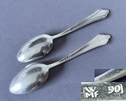 WMF compartimentos decoración patrón de compartimentos * 2 cucharaditas * plata 90 / plateado 12,7 cm - Imagen 3 de 3