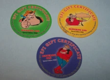  Desperate Dan EFI Special Edition #2  set of all 3  Pogs from 2008 not AAFES