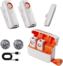 Hohem MIC-01 2.4g Wireless Lavalier Microphone System Charging Box for iPhone