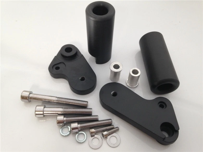 Protector deslizante de marco sin cortes para Yamaha YZF R1 YZFR1 YZF-R1 2009-2012 NEGRO Foto 3 de 4