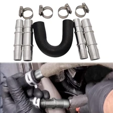 Heater Core Bypass Repair Kit with 5/8" 3/4" Combination Hose Universal Silicone
