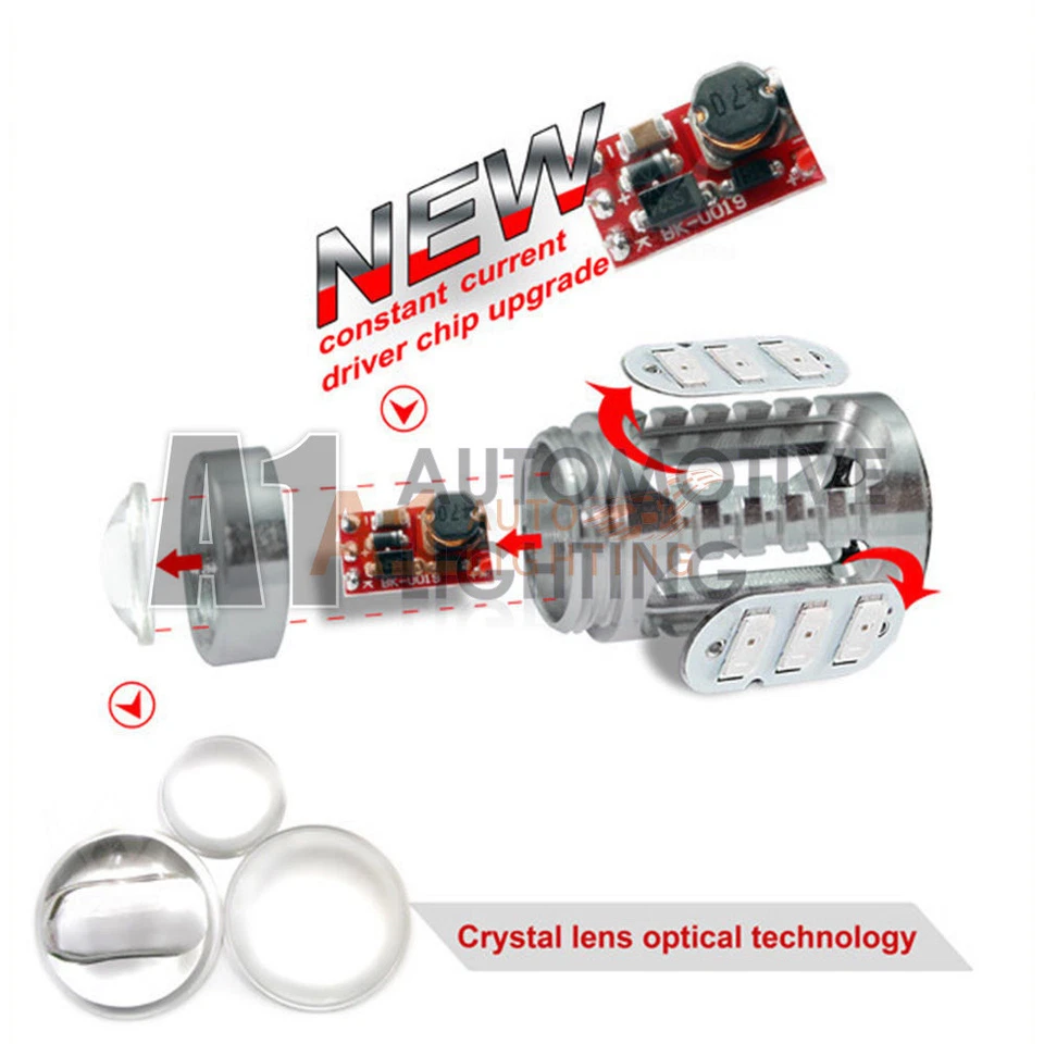 H11 H8 15w Alta Potencia Coche Bombillas LED 5730 15-SMD Super Brillante Luz Antiniebla/Conducción Foto 4 de 4