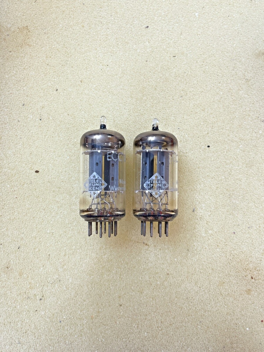 TELEFUNKEN ECC82（12AU7）スムースプレート 2本 測定データあり