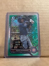 Alexis Hernandez 2022 Bowman Draft Chrome Green Speckle Refractor /99 BDC-173