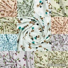 Floral Broderie Anglaise Cotton Fabric 44'' 100% cotton