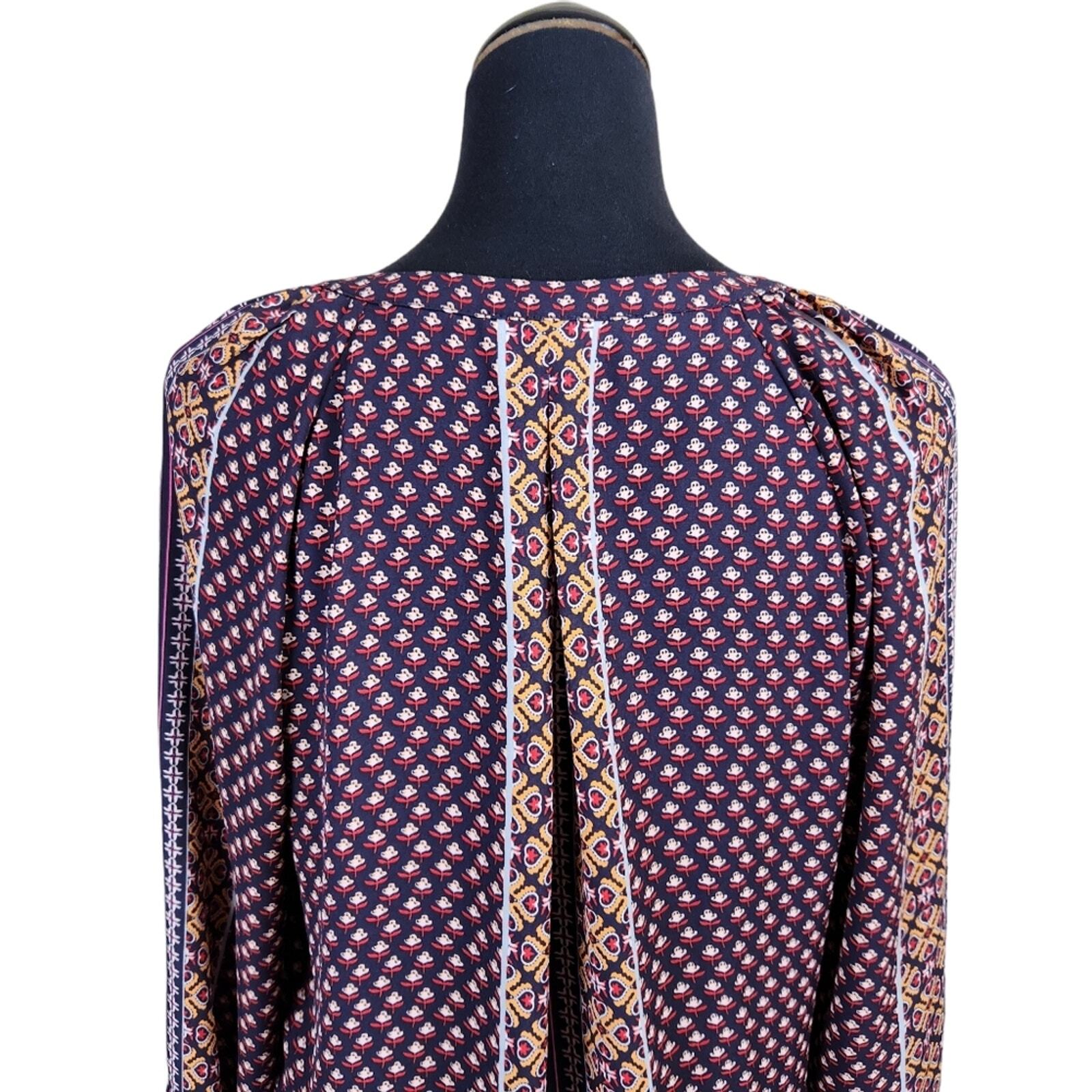 Daniel Rainn Blouse Size Medium Split Neck Blouse… - image 8