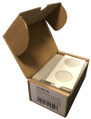 100 High Quality Self Adhesive 2x2 Coin Flips Holders 32.5mm US Half Dollars New