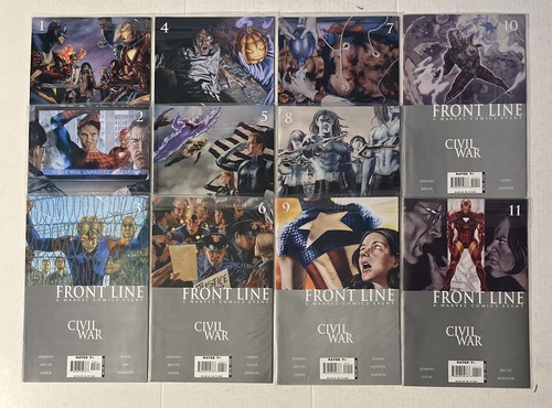 CIVIL WAR FRONTLINE FRONT LINE #1-11 MARVEL COMICS COMPLETE SET JENKINS