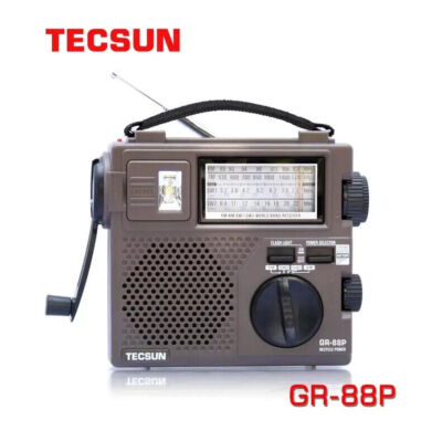 Original Tecsun GR-88P FM/MW/SW Full Band Radio Receiver w/ Emergency LED Light 