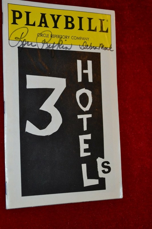 RON RIFKIN DEBRA MONK in 3 THREE HOTELS SIGNED Broadway Playbill