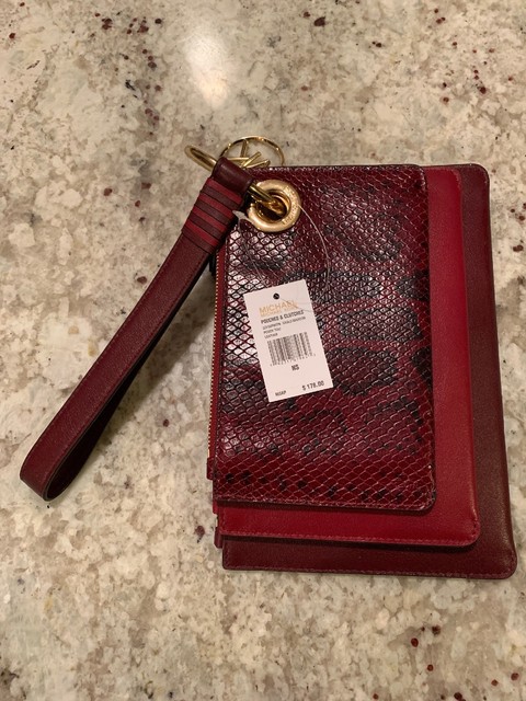 michael kors maroon wallet