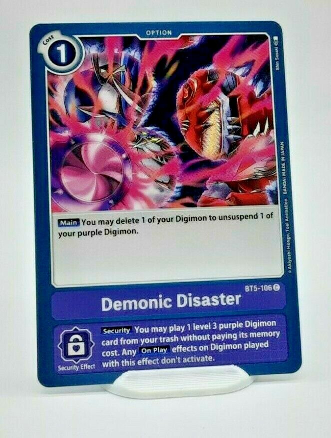 are pokemon cards demonic Tourist Laser Price & Card Details Unfinity Sticker Sheets Delirium If there are four or more card types among cards in your graveyard BT5-106 Demonic Disaster : Common