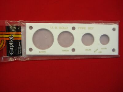 CAPITAL PLASTICS - U.S. GOLD TYPE SET  - NEW IN PKG.