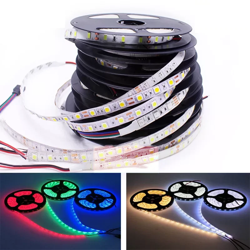 Super Bright 5M 2835 5050 5630 SMD 300 LED Flexible Strip light DC 12V white red - Image 2 of 2