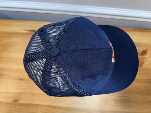 Vintage USA Made Boston Red Sox MLB Baseball SnapBack Trucker Hat Mesh - Picture 5 of 9