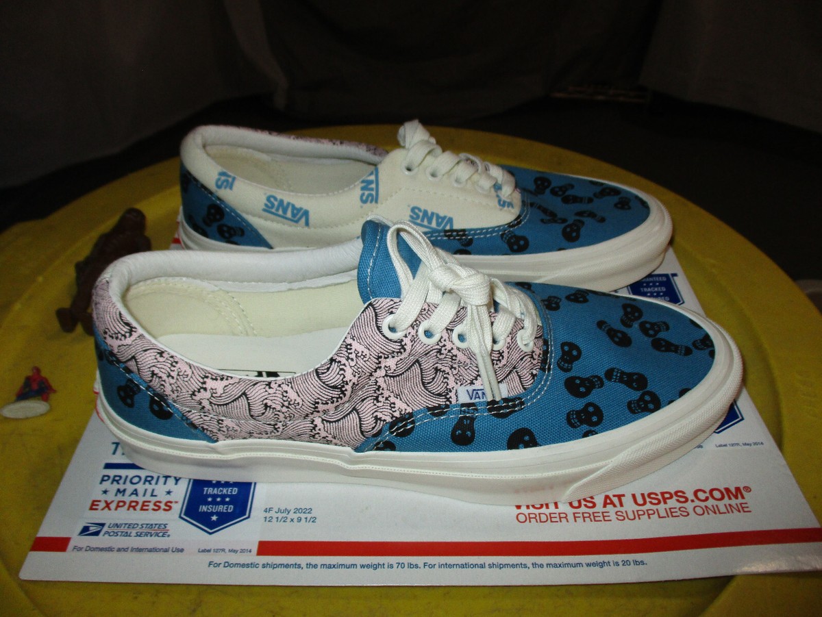 Vans Vault OG Era LX Skull Pack Blue Moon Size Men's 9.5