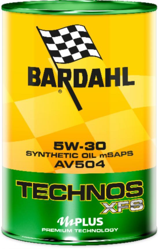1 LITRO OLIO AUTO BARDAHL TECHNOS 5W30 XFS AV 504 100% SINTETICO