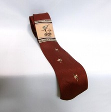 MCM Retro Vintage 1970  s Rust Deep Sea Fishing Swordfish Novelty Neck Tie