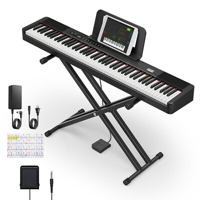 Donner DEP-20 Lite Digital Piano Keyboard For Sale With Stand Pedal 25W Speakers