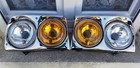 Seltenes Zubehör 4 Scheinwerfer Chrom Peugeot 504 Export US USA idem Morette Dangel