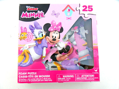 Disney Junior Minnie Mouse Foam Puzzle Mat - Floor Jigsaw Puzzle Free US Ship