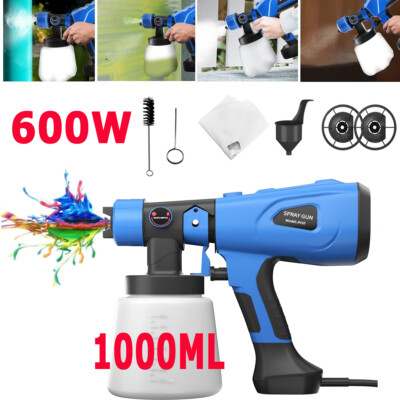 Elektrisches Farbsprühsystem 1000ml Farbspritzpistole Sprühpistole Lackiergerät