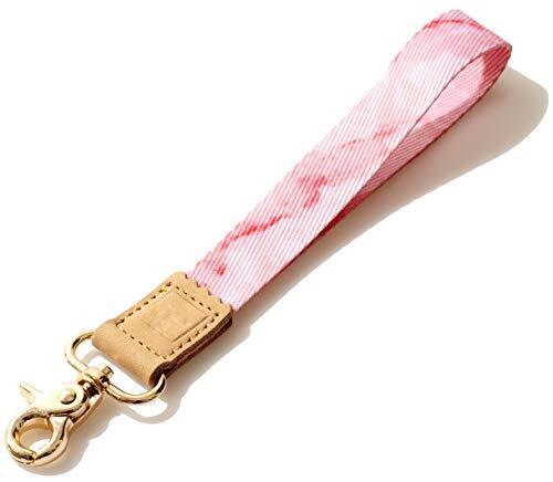 wrist key chains women, keychain pink Marble, key fob wristlet for Apmabl - Bild 1 von 6