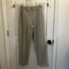 NEW Mondetta Women's Pintuck Straight Leg Pants, Beige, Size Small