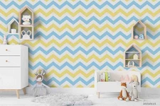 3D Baby Waves Pattern Kids Self-adhesive Removeable Wallpaper Wall Mural