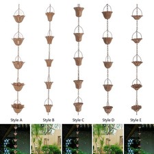 Fallrohr Kette Parks Outdoor Sommer Dekor Regenwasser Catcher Regen Chimes