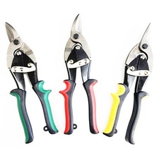 3 X HEAVY DUTY AVIATION TIN SNIPS SET SHEET METAL CUTTERS 
