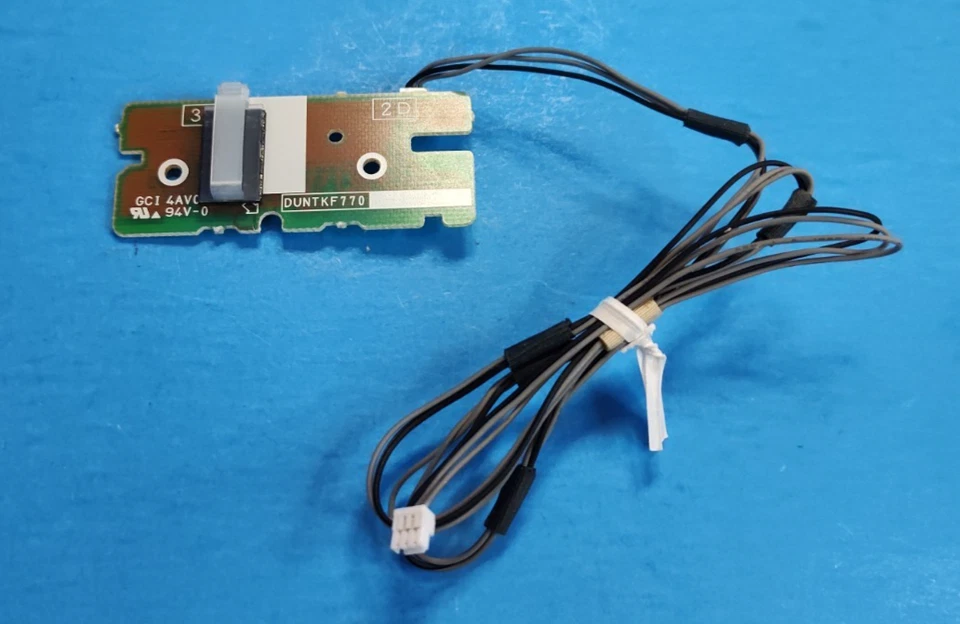 Sharp Aquos LC-60LE632U LCD TV Logo Power LED Light Board w/Cable DUNTKF770 - Image 2 of 2