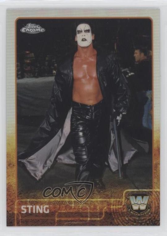2015 Topps Chrome WWE Refractor Sting #89 9aj