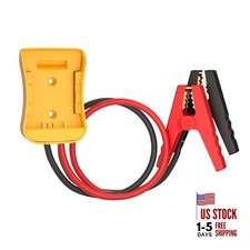 Jumper Cables for Car with Adapter Compatible with Dewalt 20V Battery