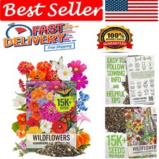 Hummingbird & Butterfly Seed Mix - 23 Varieties, 1 Ounce, Attracts Pollinators 207.84 per gallon