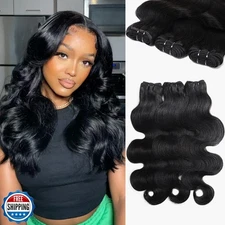 Body Wave Human Hair Bundles 12A 14 16 18 Inch Sew in Bundle Huma
