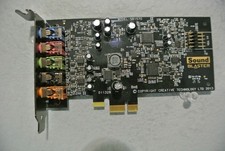 Creative Sound Blaster Audigy FX SB1570 PCIe x1 5.1 Sound Card SBX Pro Studio LP