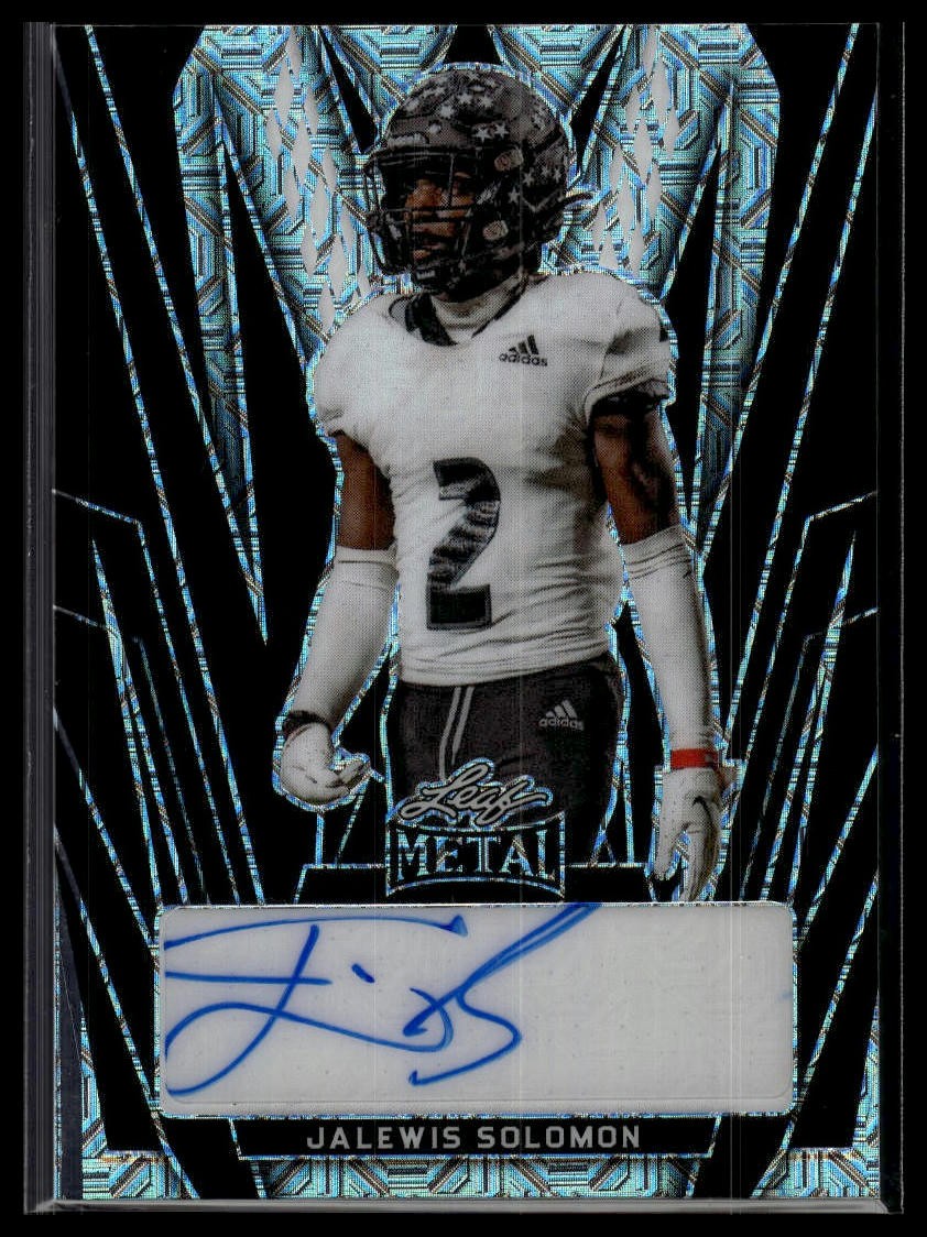2024 Leaf Metal #BA-JS1 Jalewis Solomon Autographs Pulsar Silver #/5