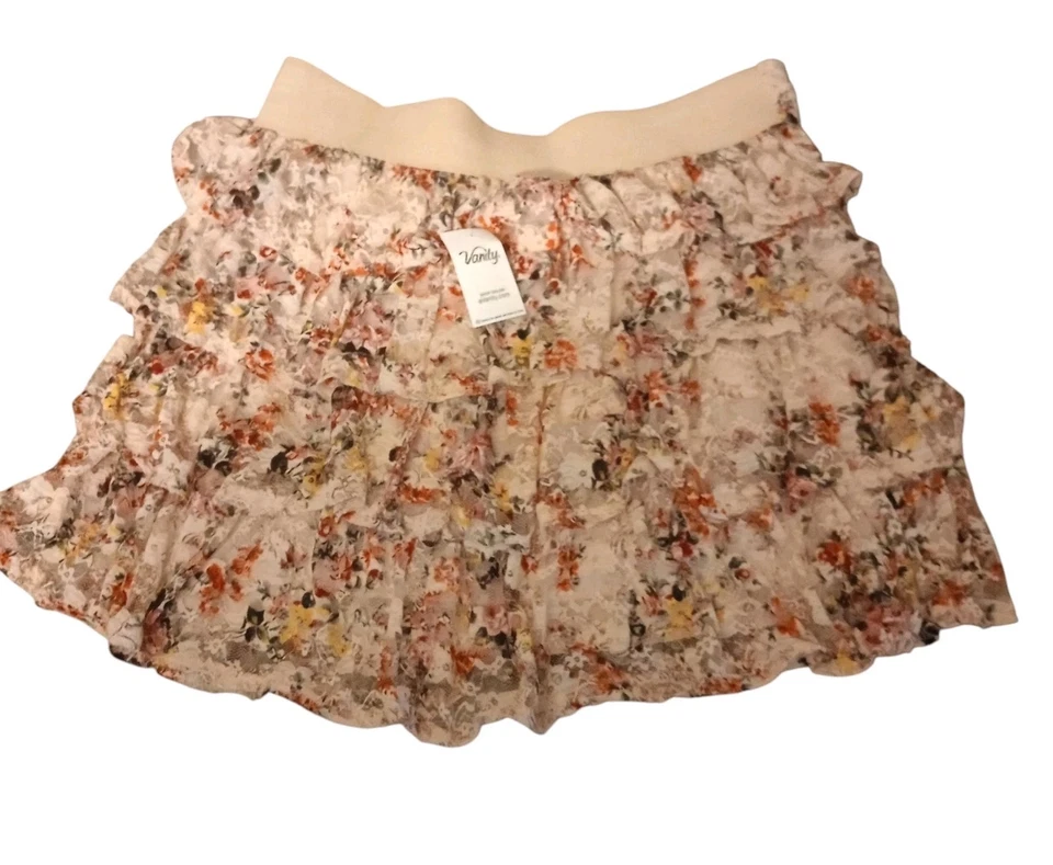 Falda floral tocador para mujer talla grande nueva con etiquetas  Foto 2 de 2